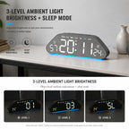 Digital Alarm Clock With USB Output Charger Accurate To The Second LED Desk Clock — view 5