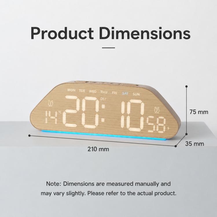 Digital Alarm Clock With USB Output Charger Accurate To The Second LED Desk Clock — view 8