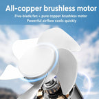 F4508 Adjustable Clip-On Front Baffle Car Fan 3-Speed Portable Quiet Cooling Fan