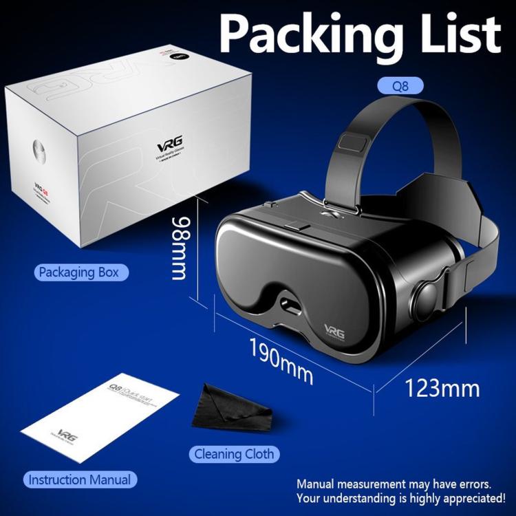 VRG Q8 Virtual Reality 3D Panoramic Gaming Mobile VR Headset