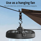 F1303 12V/24V Car Cigarette Lighter Fan Stepless Speed Quiet Cooling Fan With Hanging Hook