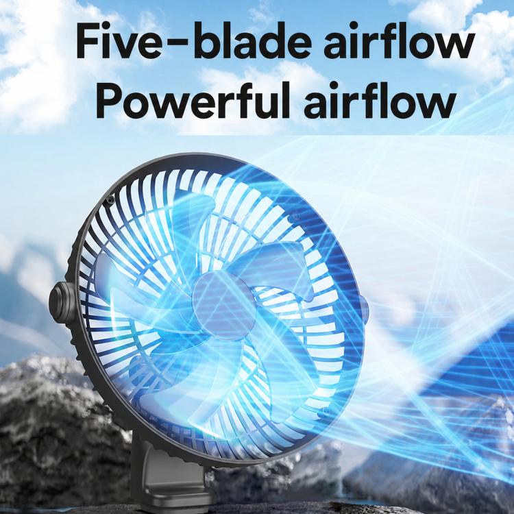 F1303 12V/24V Car Cigarette Lighter Fan Stepless Speed Quiet Cooling Fan With Hanging Hook