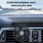 F4201 3-Speed Air Vent Quiet Fan Universal USB Mini Car Fan