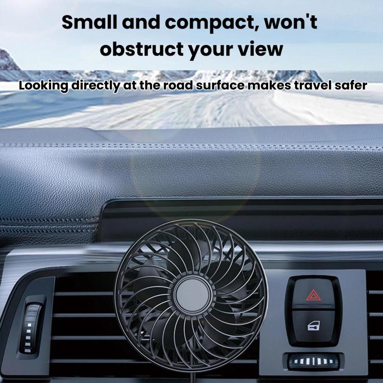 F4201 3-Speed Air Vent Quiet Fan Universal USB Mini Car Fan