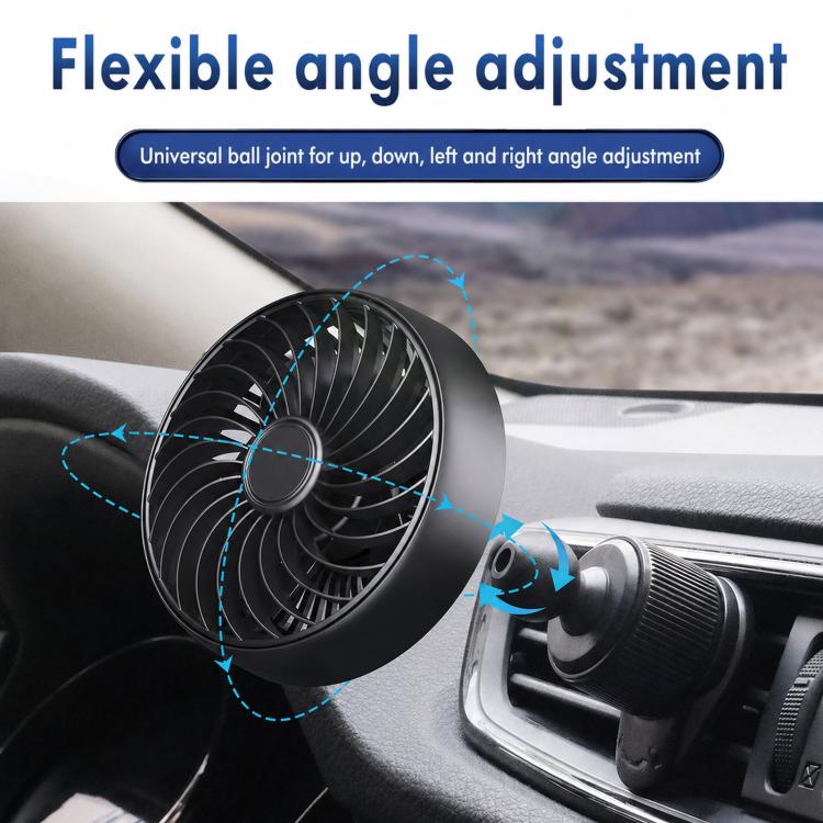 F4201 3-Speed Air Vent Quiet Fan Universal USB Mini Car Fan