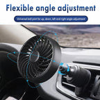 F4201 3-Speed Air Vent Quiet Fan Universal USB Mini Car Fan