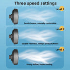 F4201 3-Speed Air Vent Quiet Fan Universal USB Mini Car Fan