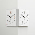 wozoom Double-Sided Corner Wall Clock Simple Decorative Clock For Living Room Corners