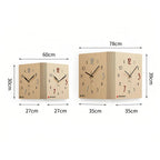 wozoom Double-Sided Corner Wall Clock Simple Decorative Clock For Living Room Corners — view 14
