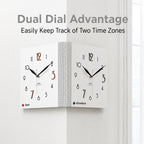 wozoom Double-Sided Corner Wall Clock Simple Decorative Clock For Living Room Corners — view 9