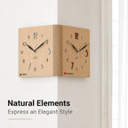 wozoom Double-Sided Corner Wall Clock Simple Decorative Clock For Living Room Corners — view 10