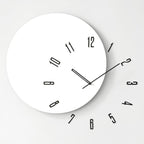 wozoom Living Room Modern Minimalist Wood Silent Decorative Clock