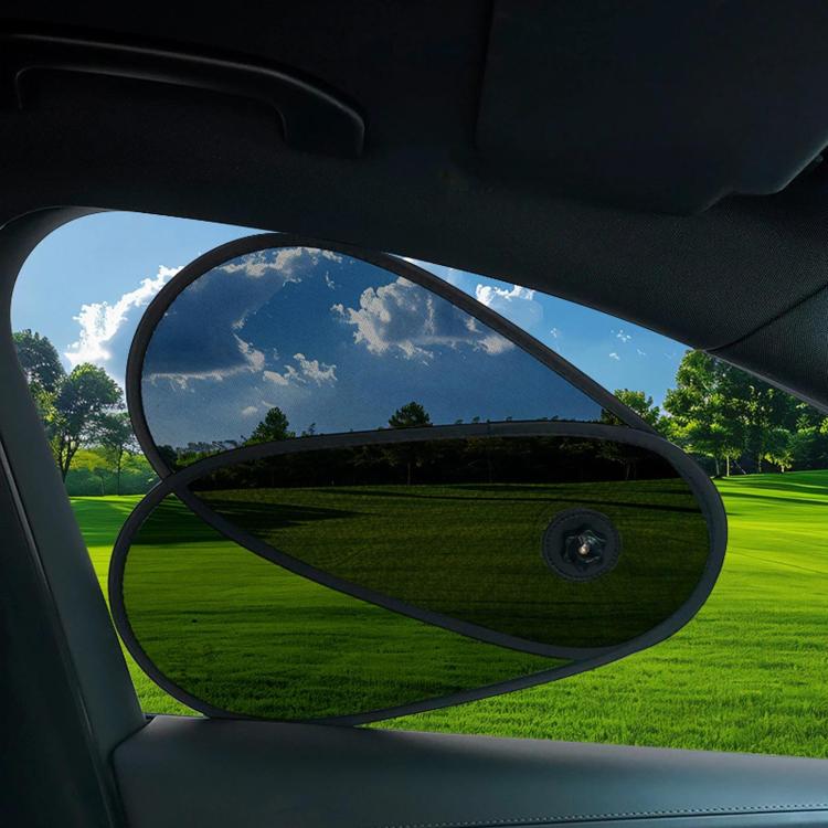 Adjustable Suction Cup Car Window Sun Shade, Summer UV Protection & Heat Insulation Curtain