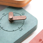 wozoom Silent Desk Clock Small Wooden Table Wall Clock — view 11