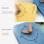 wozoom Silent Desk Clock Small Wooden Table Wall Clock — view 12