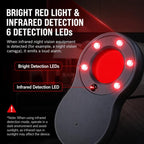 TC168 Anti-Spy Hidden Camera Detector Infrared Bug Finder With Motion Vibration Alarm — view 3