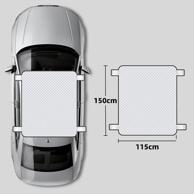 Car Sunroof Snow Protection Cover Clamp-On Roof Sun & Heat Insulation Cover