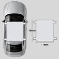 Car Sunroof Snow Protection Cover Clamp-On Roof Sun & Heat Insulation Cover