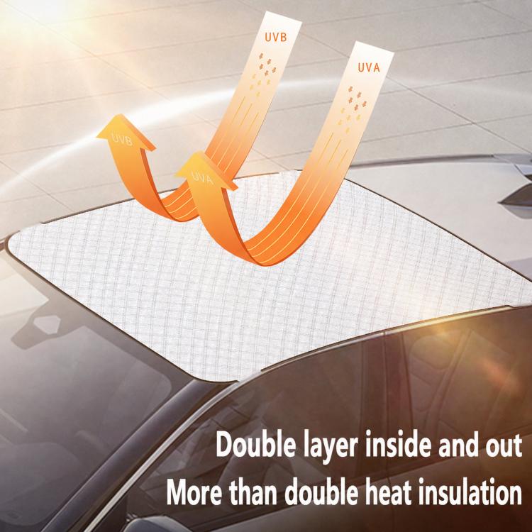 Car Sunroof Snow Protection Cover Clamp-On Roof Sun & Heat Insulation Cover