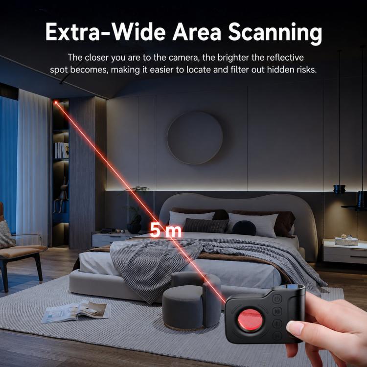 TC906 Anti-Spy Camera Detector Infrared UV Signal Hotel Privacy Finder