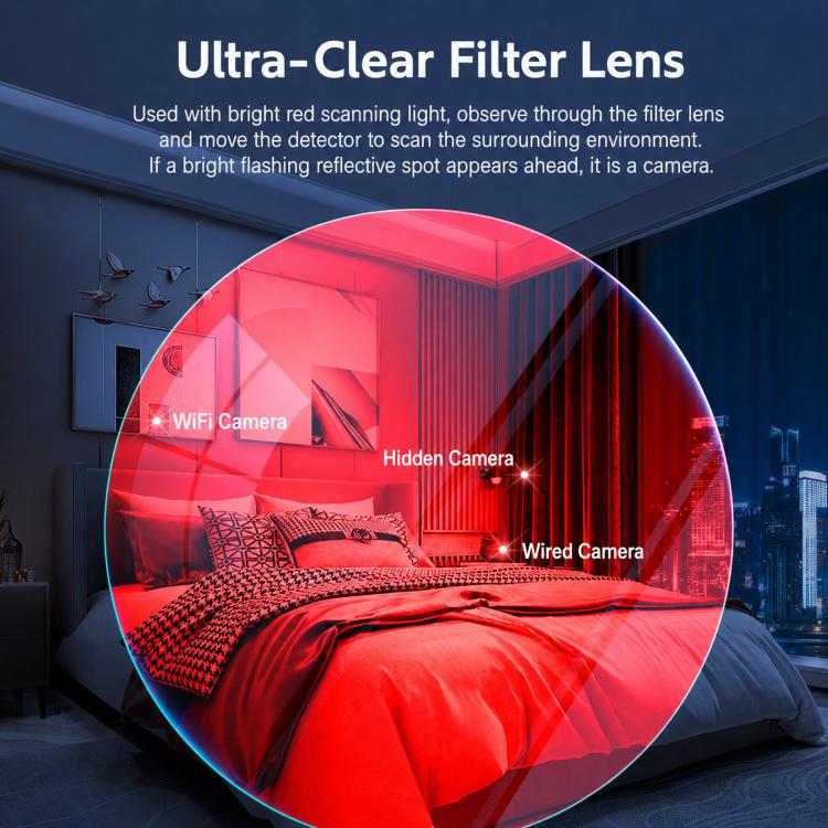 TC906 Anti-Spy Camera Detector Infrared UV Signal Hotel Privacy Finder
