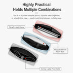 Baona BN-Q003 Large Laptop Power Adapter Charger Mouse Electronics Organizer Pouch PU Leather Travel Tech Case — view 12