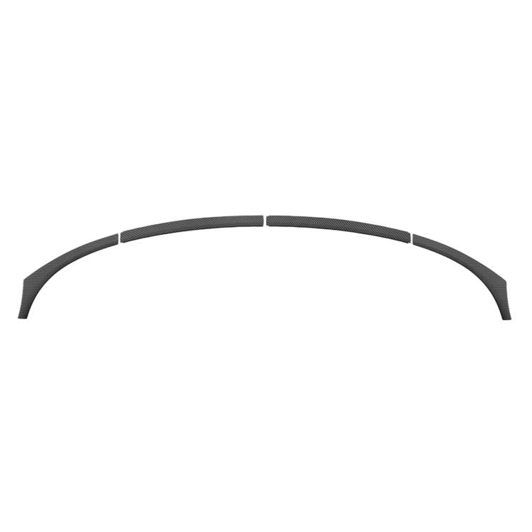 For Tesla Model Y / Y L Car Front Windshield Ambient Light Decorative Trim Strip — Glossy Carbon Fiber