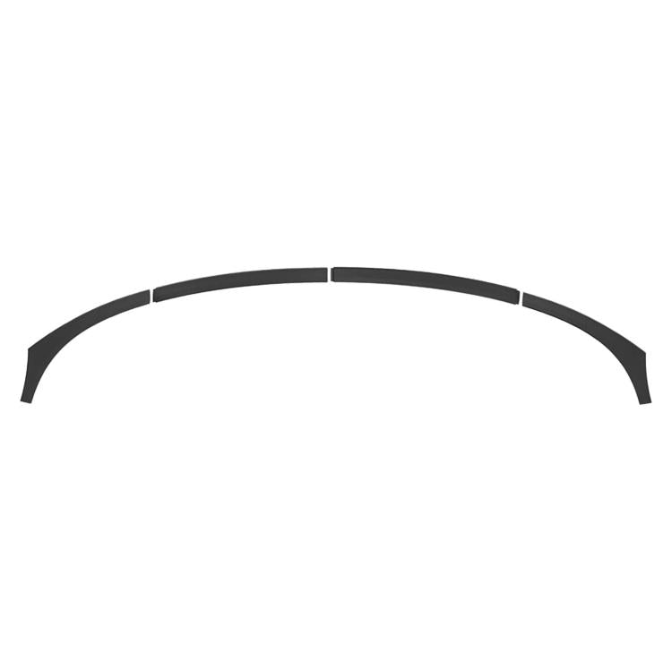 For Tesla Model Y / Y L Car Front Windshield Ambient Light Decorative Trim Strip — Glossy Black