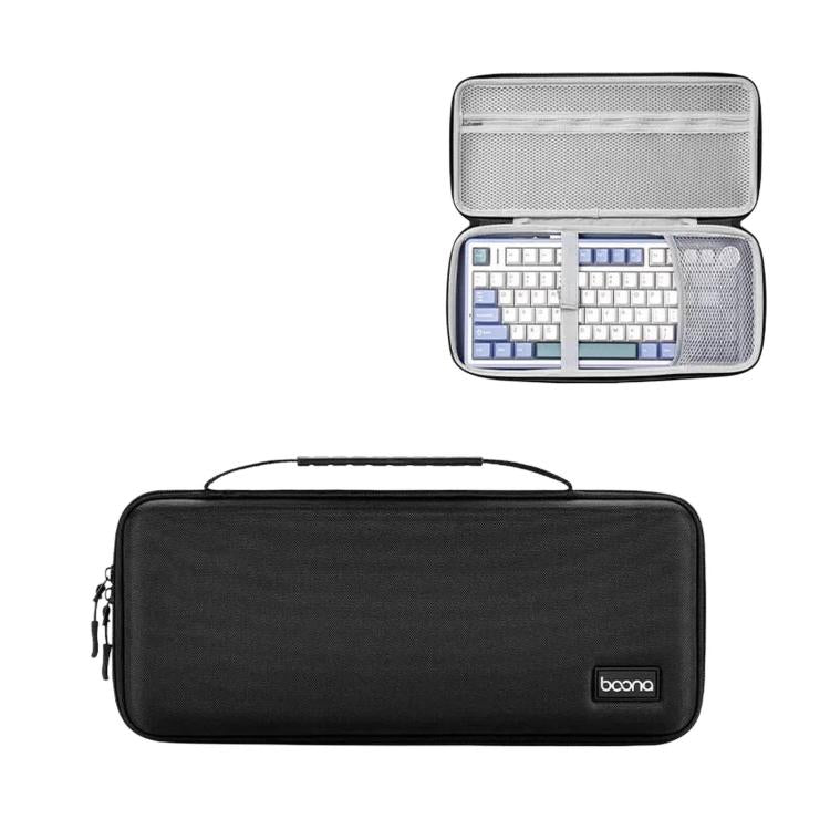 Baona BN-F039 Hard EVA Mechanical Keyboard Case Travel Protective Storage Bag — Gray Small