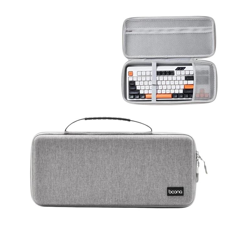 Baona BN-F039 Hard EVA Mechanical Keyboard Case Travel Protective Storage Bag — Black Small