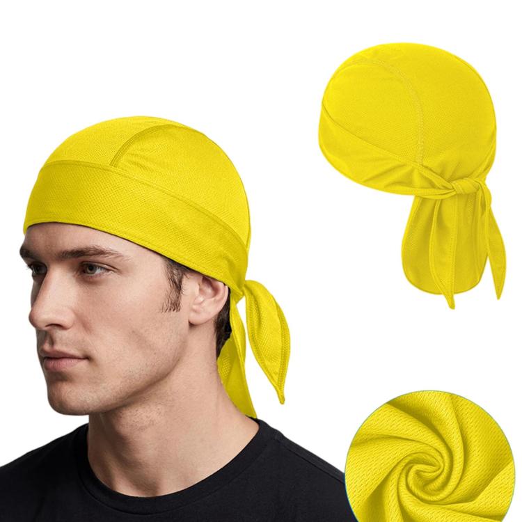 Outdoor Quick-Dry Mesh Pirate Hat Summer Sun Shade Motorcycle Sports Headscarf — Grey