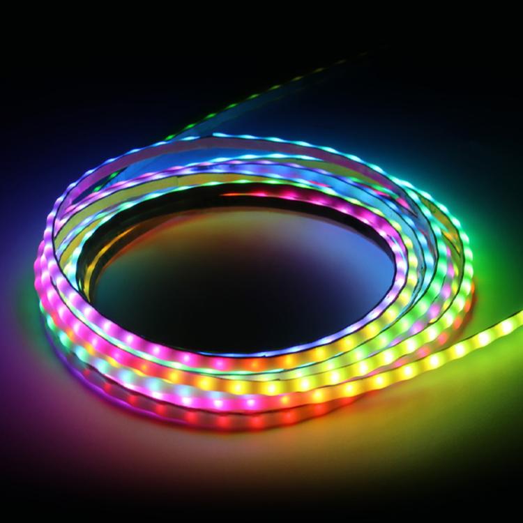 160LEDs/M 5V RGB Colorful COB LED Strip WS2812B Control Chips Cuttable And Programmable — Waveshare 5m