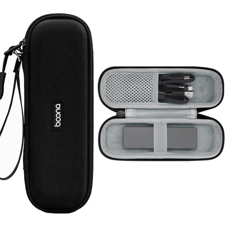 Baona BN-F033 Hard EVA Carrying Case M.2 NVMe SATA SSD Portable Travel Storage Protective Pouch Bag — Gray