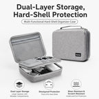 Baona BN-F029 Hard EVA Electronic Organizer Travel Case Double Layer Tech Bag — Black