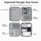 Baona BN-F029 Hard EVA Electronic Organizer Travel Case Double Layer Tech Bag — view 4