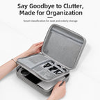 Baona BN-F029 Hard EVA Electronic Organizer Travel Case Double Layer Tech Bag — view 5