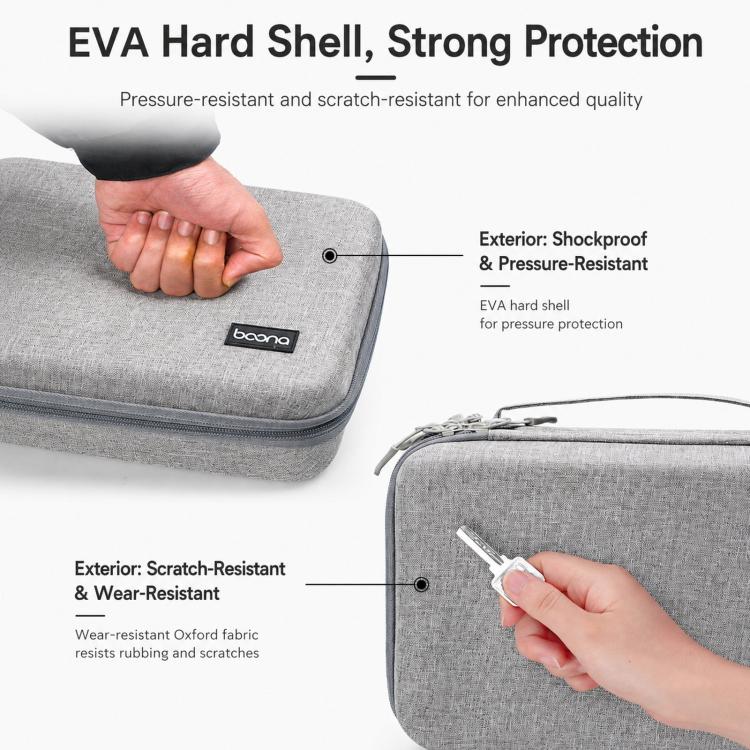 Baona BN-F029 Hard EVA Electronic Organizer Travel Case Double Layer Tech Bag — view 7