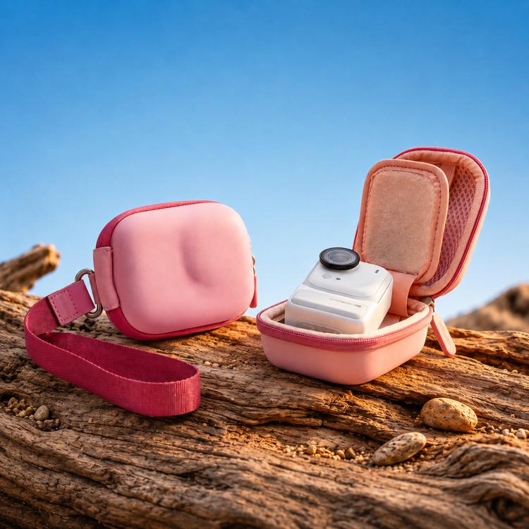 AMagisn ChicLite Series Action Camera Mini Carrying Case For Insta360, DJI Osmo Action & GoPro Hero — Pink