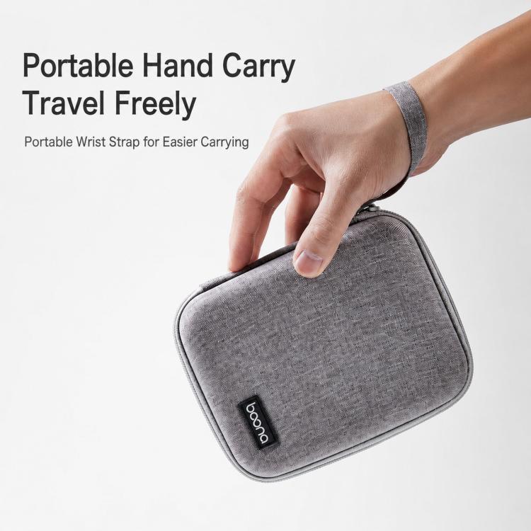 Baona BN-F015 Hard EVA Power Adapter Case Shockproof Mouse Electronics Organizer Cable Travel Pouch — view 6