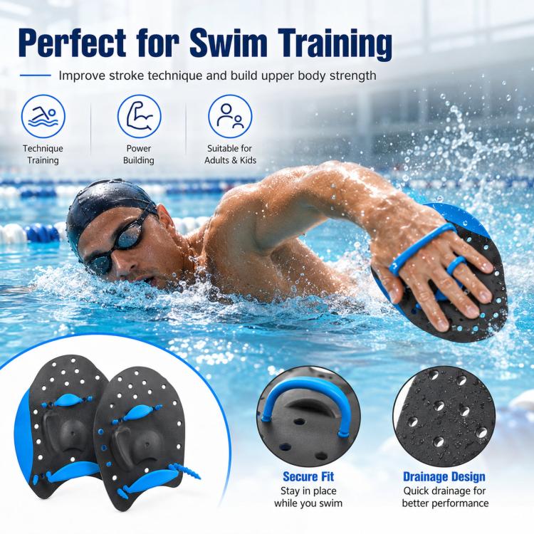 JAZERO Swimming Fins Swimming Pacing Training Tools