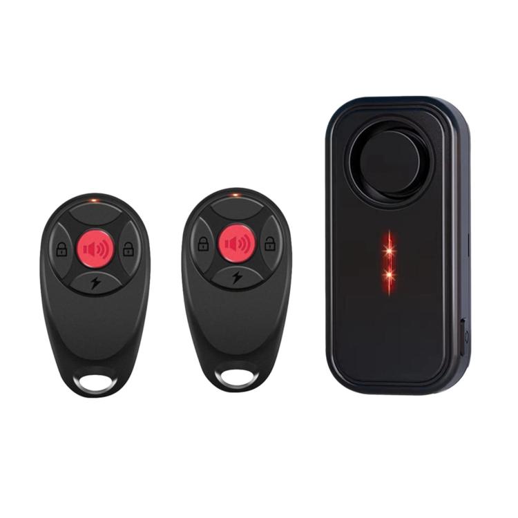 SF06R IP66 Waterproof Long-Distance Wireless Vehicle Vibration Anti-Theft Alarm — 1 Host + 1 Remote Control