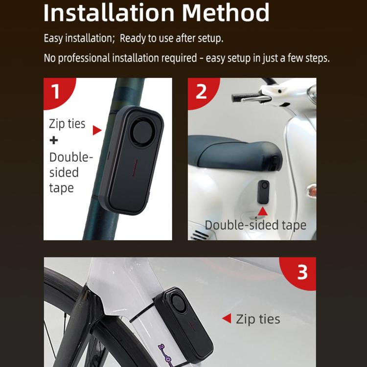 SF06R IP66 Waterproof Long-Distance Wireless Vehicle Vibration Anti-Theft Alarm