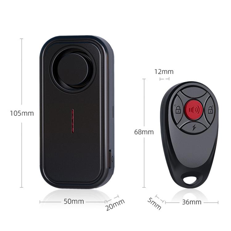 SF06R IP66 Waterproof Long-Distance Wireless Vehicle Vibration Anti-Theft Alarm