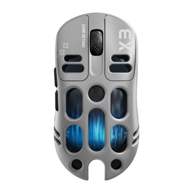 T-WOLF X3 Tri-Mode Wireless Gaming Mouse Ultra-Lightweight Hollow-Out Honeycomb Shell 8000 DPI — Black