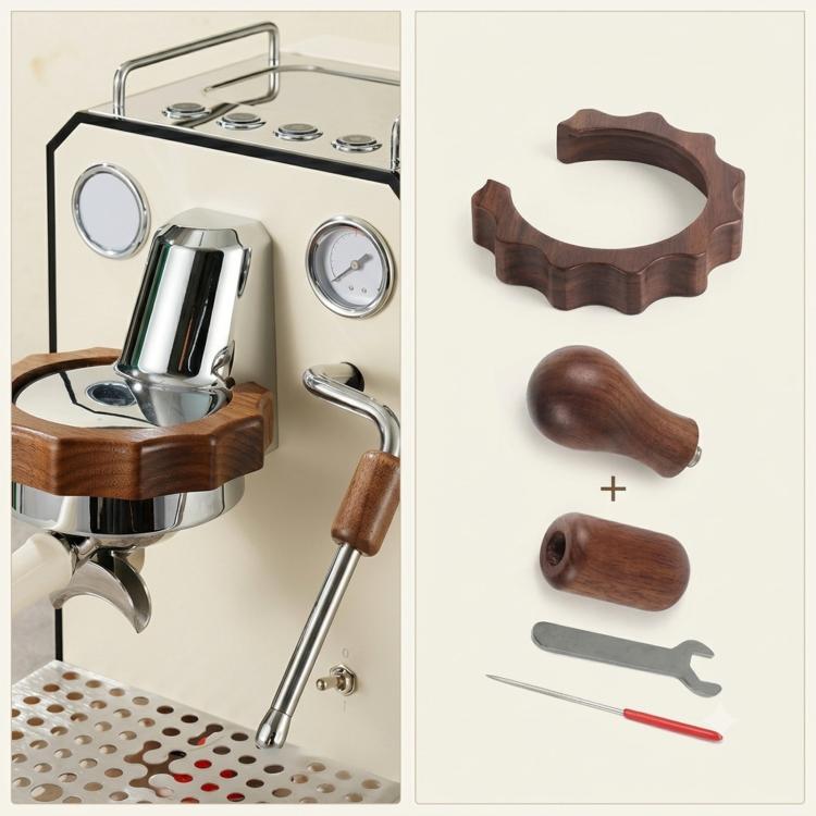 For Gemilai 3006/3145/3145B Espresso Machine Walnut Wood Modification Accessories — 3-Piece Set