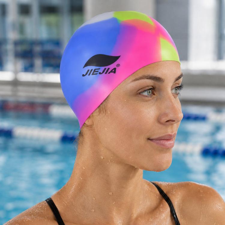 JIEJIA Extra Large Elastic Waterproof Silicone Swim Cap — MC104
