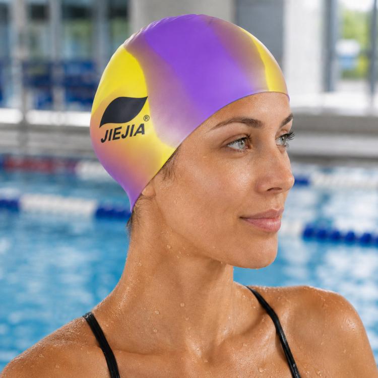 JIEJIA Extra Large Elastic Waterproof Silicone Swim Cap — MC701