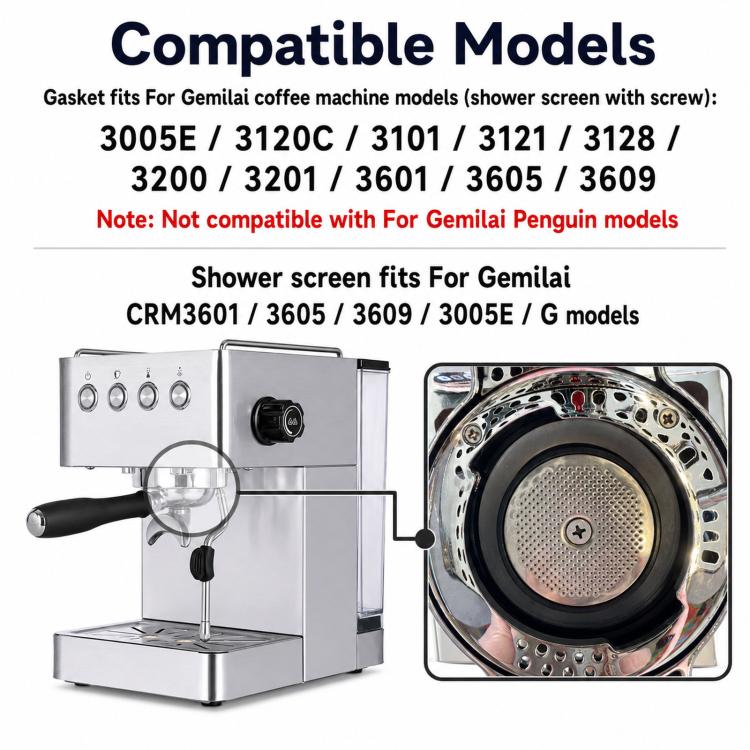 For Gemilai CRM3605 / CRM3601 / CRM3005E Espresso Machine — view 8