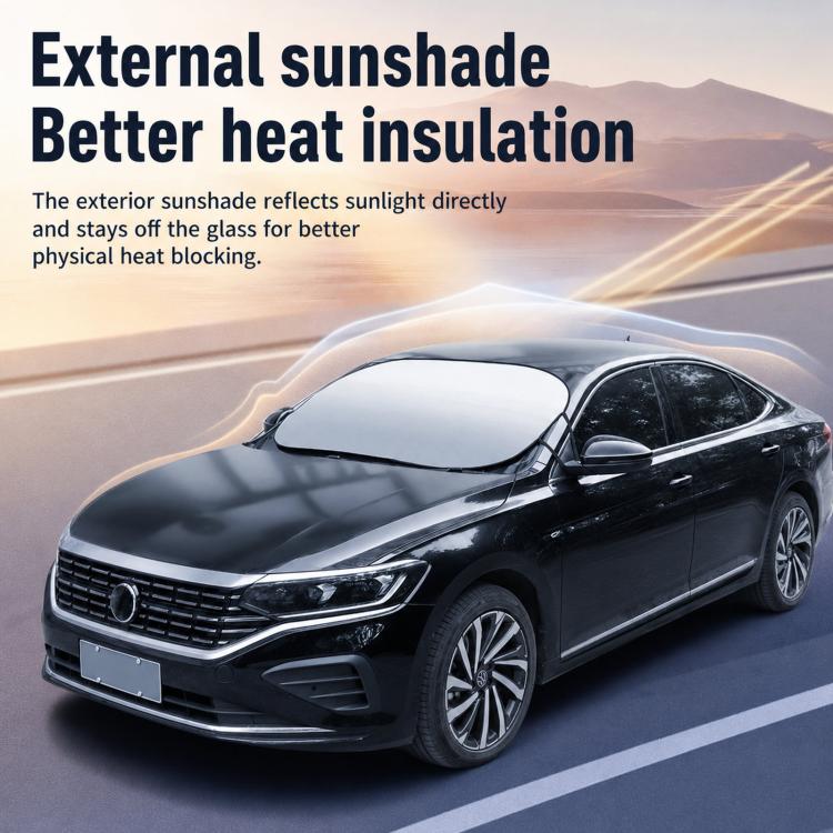 Silver Coated Car Front Windshield Sunshade Vehicle Heat Insulation Sun Shield