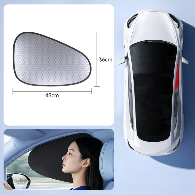Graphene Car Window Sunshades Electrostatic Adsorption Heat Insulation Car Curtains For UV Protection — Driver